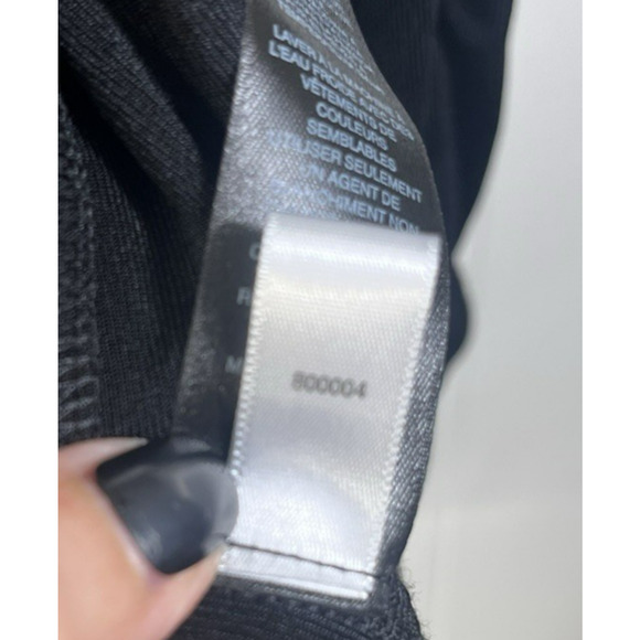 Chicos Travelers Open Front Cardigan Slinky Knit Ruched Size 3/XL Black USA - Picture 10 of 10